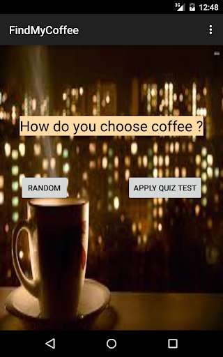 Run android online APK FindMyCoffee from MyAndroid or emulate FindMyCoffee using MyAndroid