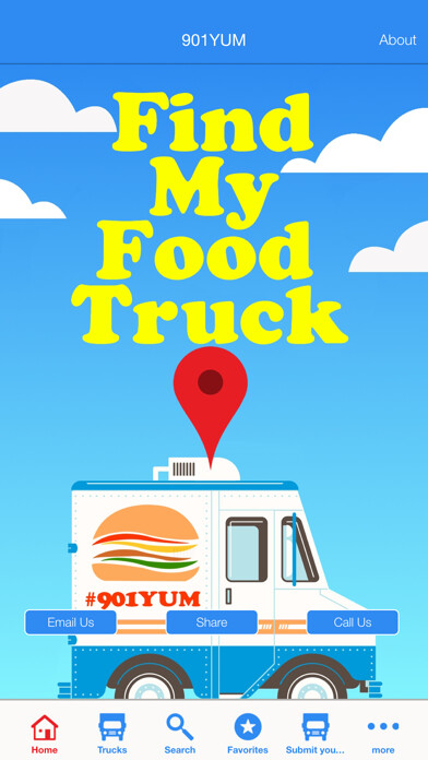 Emulate iPhone app Find My Food Truck using MyAndroid
