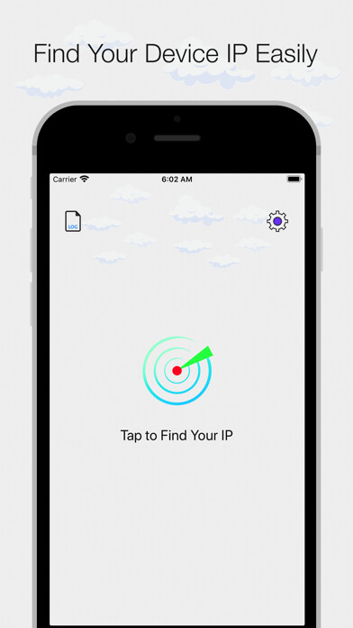 Emulate iPhone app Find My IP - Find Device IP using MyAndroid