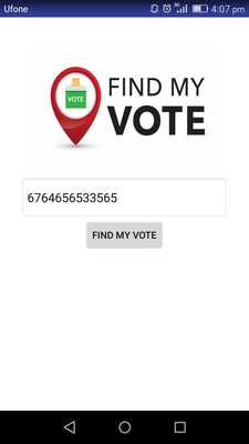 Emulate Android APK FInd My Vote
