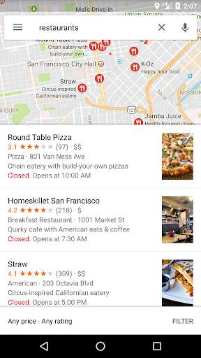 Run android online APK Find Nearby Restaurants from MyAndroid or emulate Find Nearby Restaurants using MyAndroid