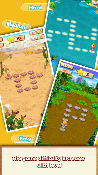 Emulate iPhone app Find Right Way - Jump Rocks using MyAndroid