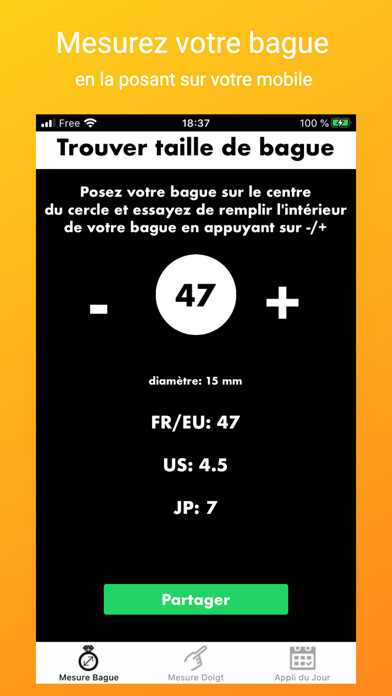 Emulate iPhone app Find ring size - Ring sizer using MyAndroid Emulate iPhone app Find ring size - Ring sizer using MyAndroid