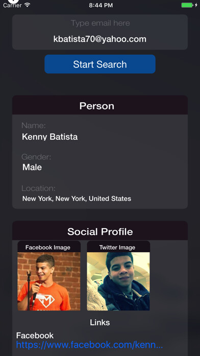 Emulate iPhone app Findr - Social profiles tracker for messenger using MyAndroid Emulate iPhone app Findr - Social profiles tracker for messenger using MyAndroid