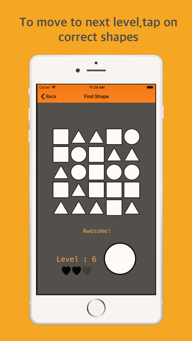 Emulate iPhone app FindShape game - tap on shape using MyAndroid Emulate iPhone app FindShape game - tap on shape using MyAndroid