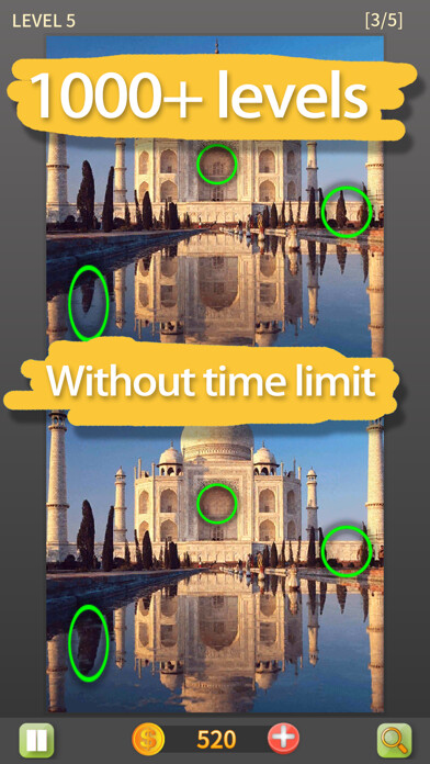 Emulate iPhone app Find The Difference Games - Go using MyAndroid