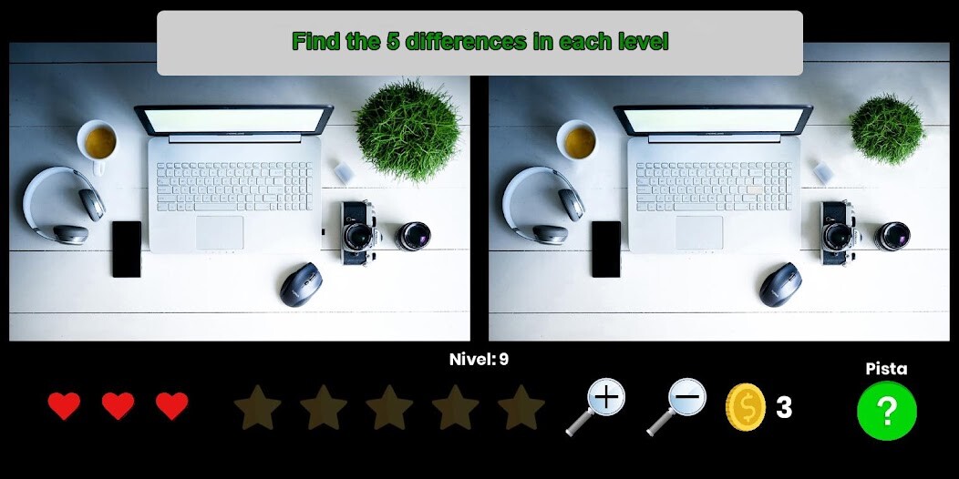 Run android online APK Find the differences mobile from MyAndroid or emulate Find the differences mobile using MyAndroid