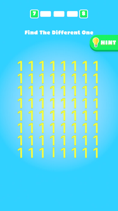 Emulate iPhone app Find The Odd One! using MyAndroid
