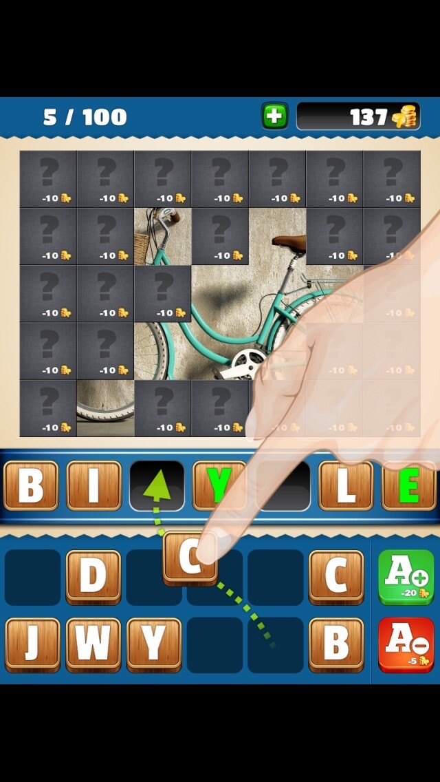 Emulate iPhone app Find The Word - Reveal the the picture, guess the word and spin the wheel! using MyAndroid Emulate iPhone app Find The Word - Reveal the the picture, guess the word and spin the wheel! using MyAndroid