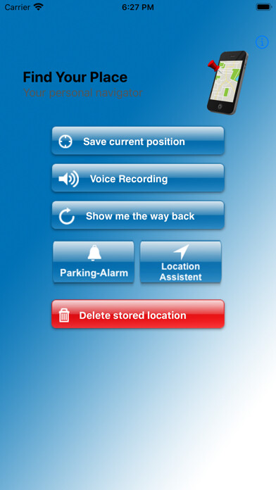 Emulate iPhone app Find Your Place using MyAndroid