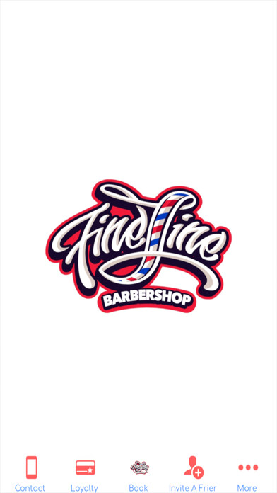 Emulate iPhone app FineLine Barbershop using MyAndroid