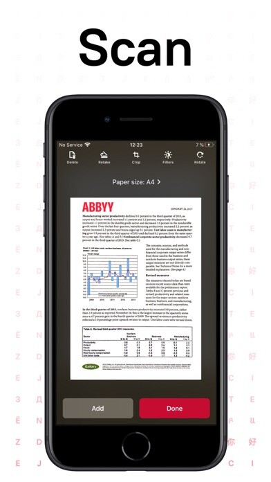 Emulate iPhone app FineReader Pro: PDF Scanner using MyAndroid Emulate iPhone app FineReader Pro: PDF Scanner using MyAndroid