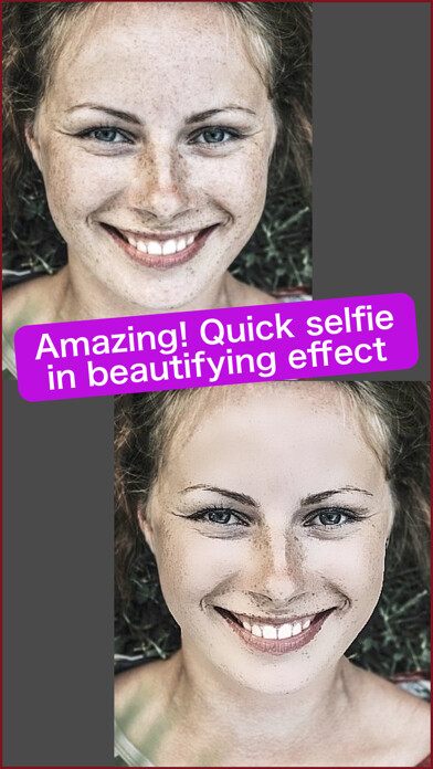 Emulate iPhone app Fine Skin Cam - photo editor for beautiful face using MyAndroid