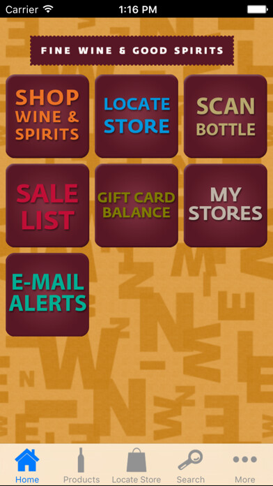 Emulate iPhone app Fine Wine & Good Spirits using MyAndroid Emulate iPhone app Fine Wine & Good Spirits using MyAndroid