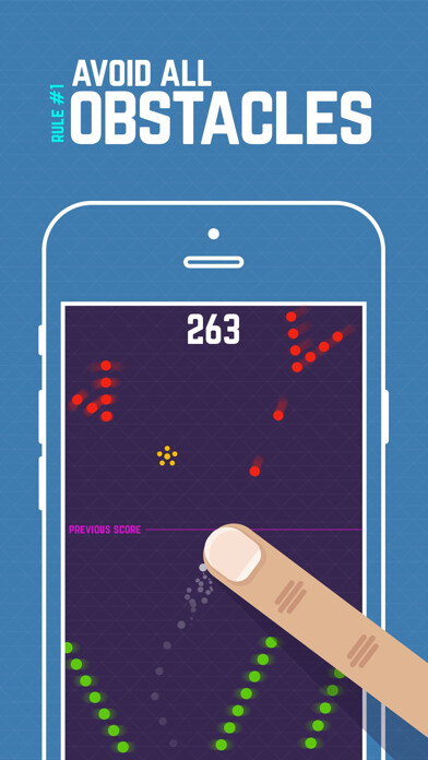 Emulate iPhone app Finger Hero: Avoid Obstacles using MyAndroid