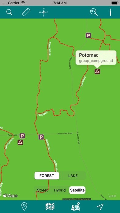 Emulate iPhone app Finger Lakes National Forest using MyAndroid