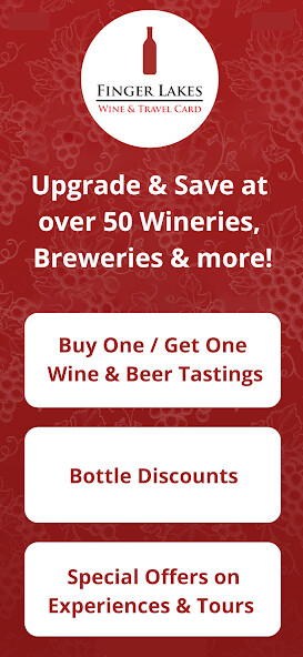 Run android online APK Finger Lakes Wine Travel Card from MyAndroid or emulate Finger Lakes Wine Travel Card using MyAndroid