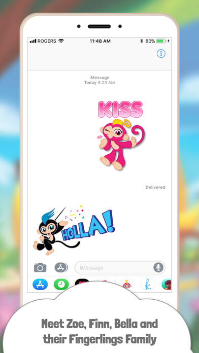 Emulate iPhone app Fingerlings Emoji Stickers using MyAndroid Emulate iPhone app Fingerlings Emoji Stickers using MyAndroid