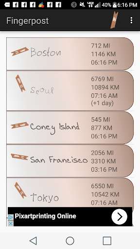 Run android online APK Fingerpost Directional Sign from MyAndroid or emulate Fingerpost Directional Sign using MyAndroid