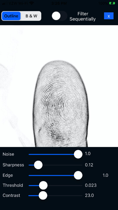 Emulate iPhone app Finger Print Imager using MyAndroid