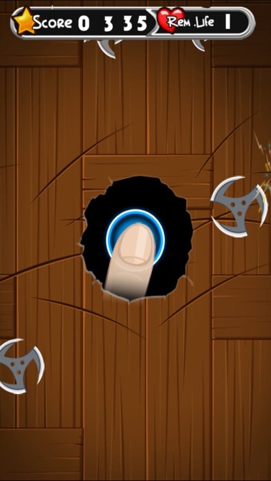 Emulate iPhone app Finger Slash:An addicting free fun cool games using MyAndroid
