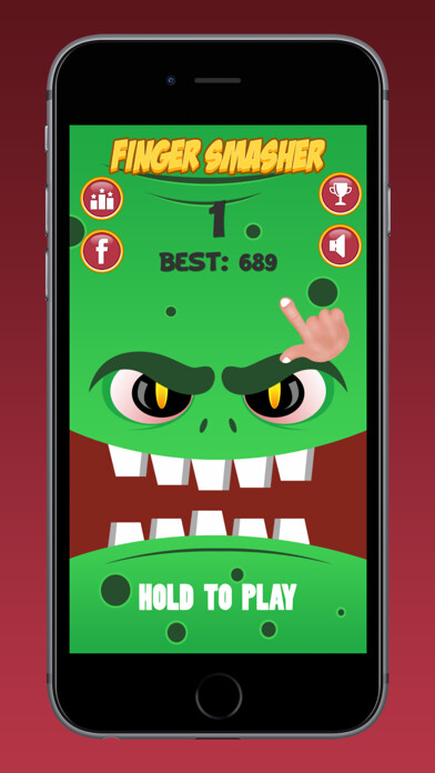 Emulate iPhone app Finger Smasher using MyAndroid