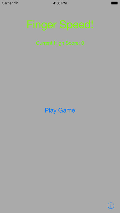 Emulate iPhone app Finger Speed! using MyAndroid