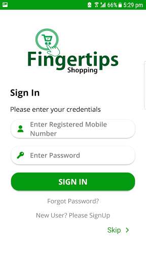 Run android online APK Fingertips Shopping from MyAndroid or emulate Fingertips Shopping using MyAndroid