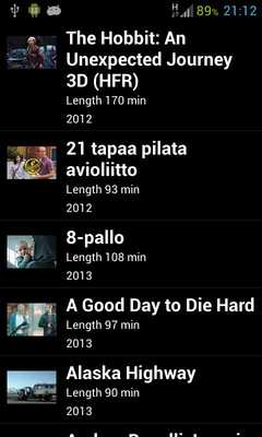 Emulate Android APK Finnkino Movies