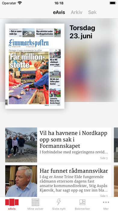 Emulate iPhone app Finnmarksposten eAvis using MyAndroid Emulate iPhone app Finnmarksposten eAvis using MyAndroid