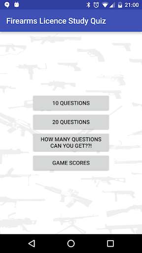 Emulate Android APK Firearms Licence Study Quiz