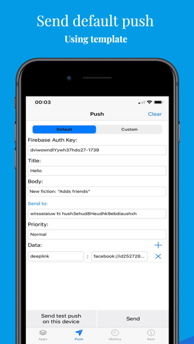Emulate iPhone app Firebase Pusher using MyAndroid Emulate iPhone app Firebase Pusher using MyAndroid