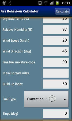 Run android online APK Fire Behaviour Calculator Beta from MyAndroid or emulate Fire Behaviour Calculator Beta using MyAndroid