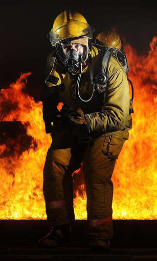 Emulate Android APK Firefighter Wallpaper