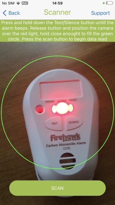 Emulate iPhone app Firehawk Data Scan using MyAndroid