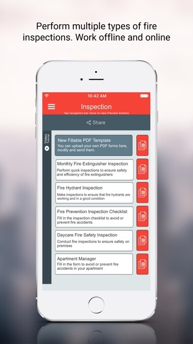 Emulate iPhone app Fire Inspection App using MyAndroid Emulate iPhone app Fire Inspection App using MyAndroid