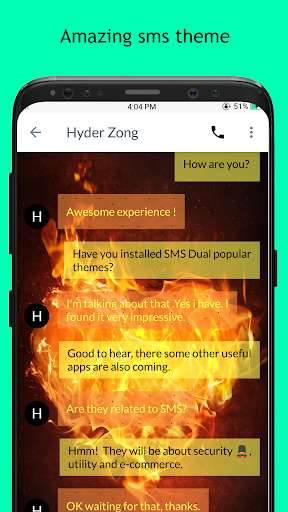 Run android online APK Fire Love Heart SMS Dual Theme from MyAndroid or emulate Fire Love Heart SMS Dual Theme using MyAndroid