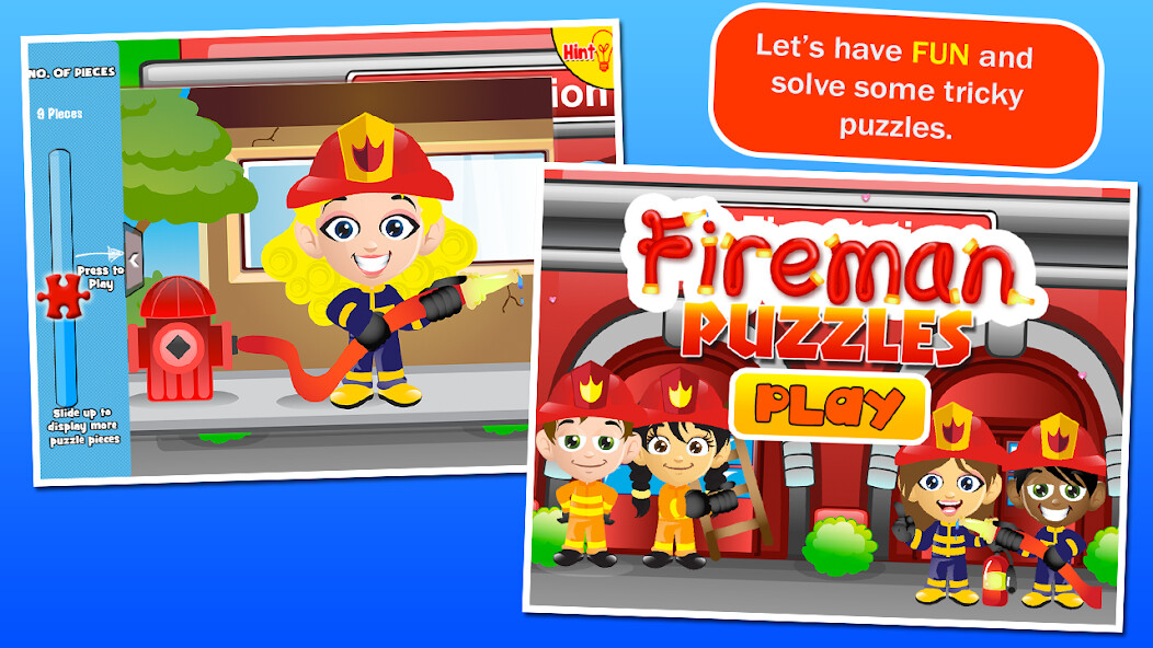 Run android online APK Fireman Kids Puzzles from MyAndroid or emulate Fireman Kids Puzzles using MyAndroid