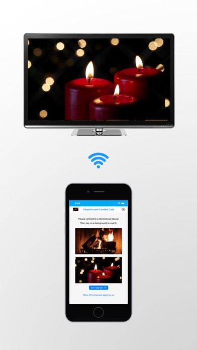 Emulate iPhone app Fireplace and Candles on TV using MyAndroid Emulate iPhone app Fireplace and Candles on TV using MyAndroid