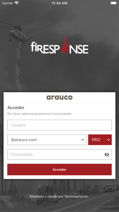 Emulate iPhone app fiResponse Arauco using MyAndroid