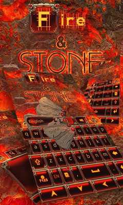 Emulate Android APK Fire  Stone GO Keyboard Theme