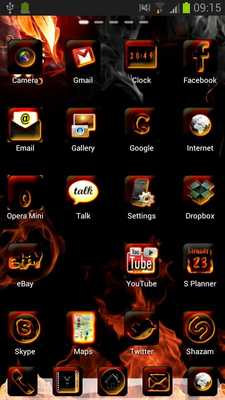 Emulate Android APK Fire Style Theme GO Launcher Emulate Android APK Fire Style Theme GO Launcher