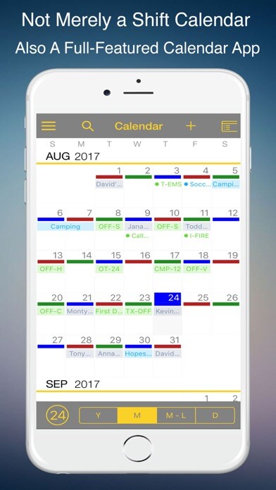 Emulate iPhone app FireSync Shift Calendar using MyAndroid Emulate iPhone app FireSync Shift Calendar using MyAndroid
