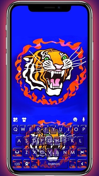 Run android online APK Fire Tiger Keyboard Theme from MyAndroid or emulate Fire Tiger Keyboard Theme using MyAndroid