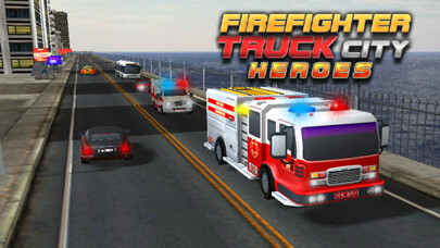 Emulate iPhone app Fire truck emergency rescue 3D simulator free 2016 using MyAndroid
