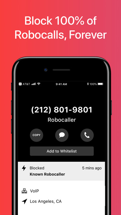 Emulate iPhone app Firewall - Spam Call Blocker using MyAndroid
