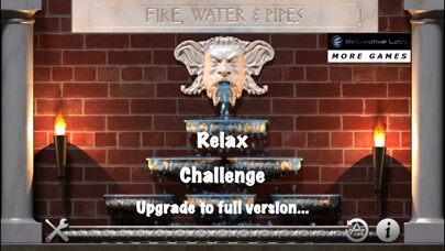 Emulate iPhone app Fire, Water & Pipes! Lite. using MyAndroid