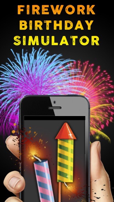 Emulate iPhone app Firework Birthday Simulator using MyAndroid