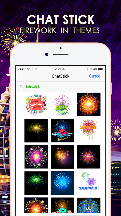 Emulate iPhone app Fireworks Emoji Stickers Keyboard Themes ChatStick using MyAndroid Emulate iPhone app Fireworks Emoji Stickers Keyboard Themes ChatStick using MyAndroid