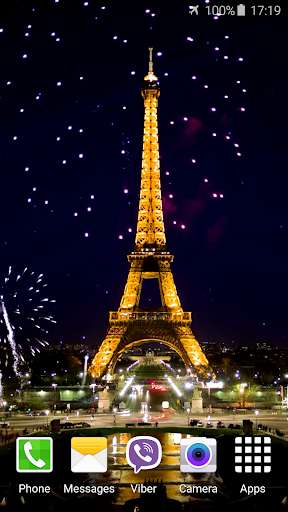 Emulate Android APK Fireworks in Paris Video LWP